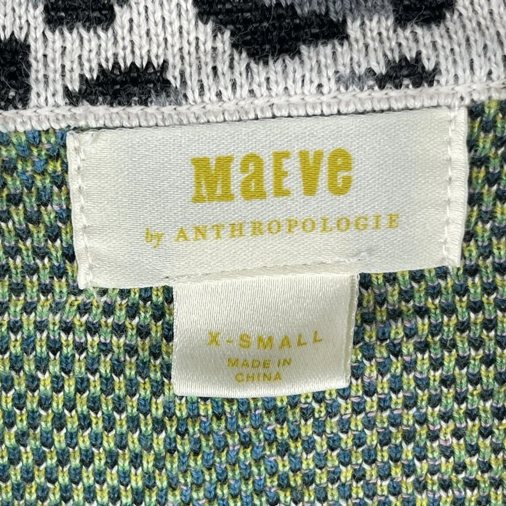 Anthropologie Maeve‎ Savannah Contrast Open Cardigan X-Small